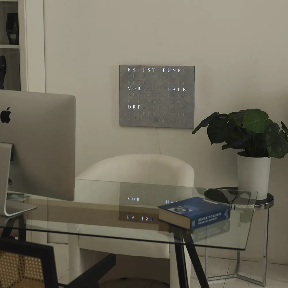 Wordclock Jupiter Beton