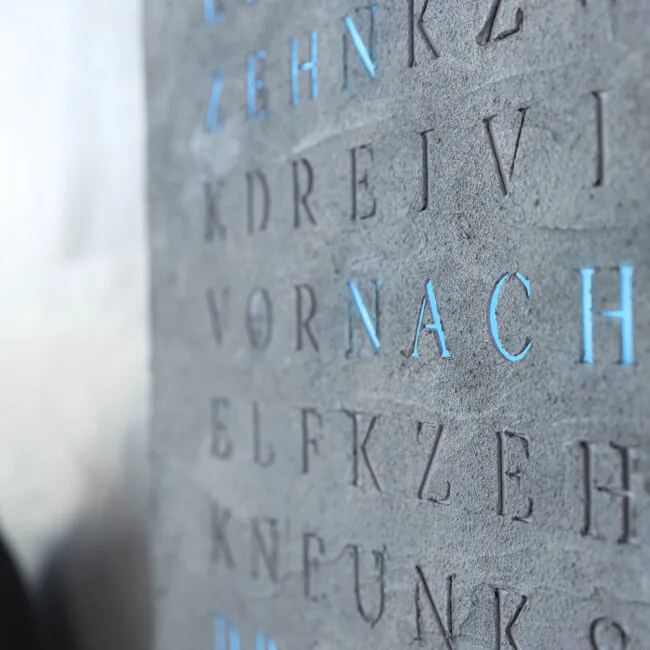 Wordclock Jupiter Beton