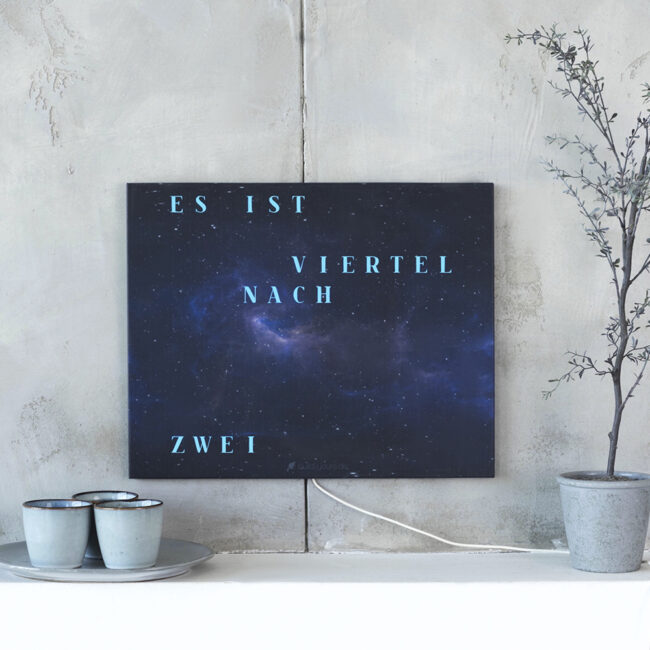 The new Wordclock Jupiter Beyond Space