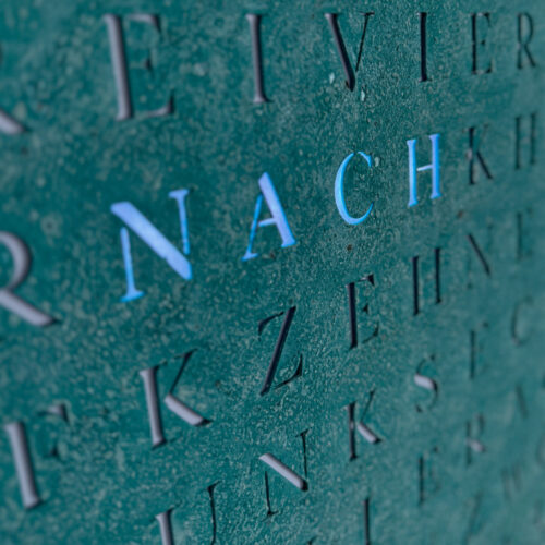 Wordclock Jupiter Verdigris