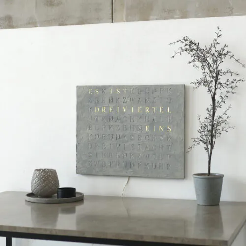 Wordclock Jupiter Beton