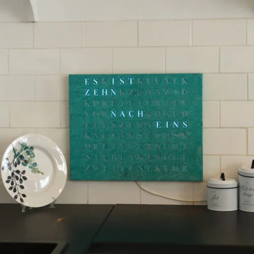 Wordclock Jupiter Grünspan