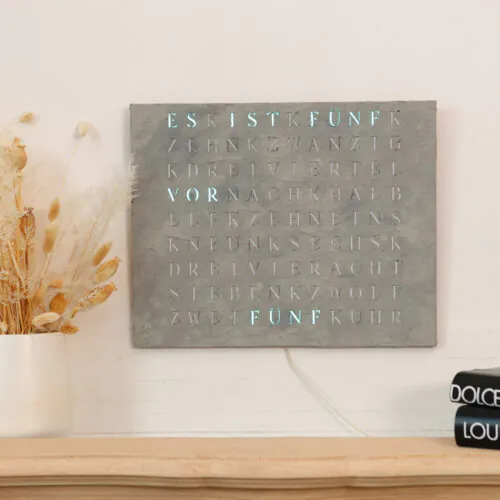 Wordclock Jupiter Beton