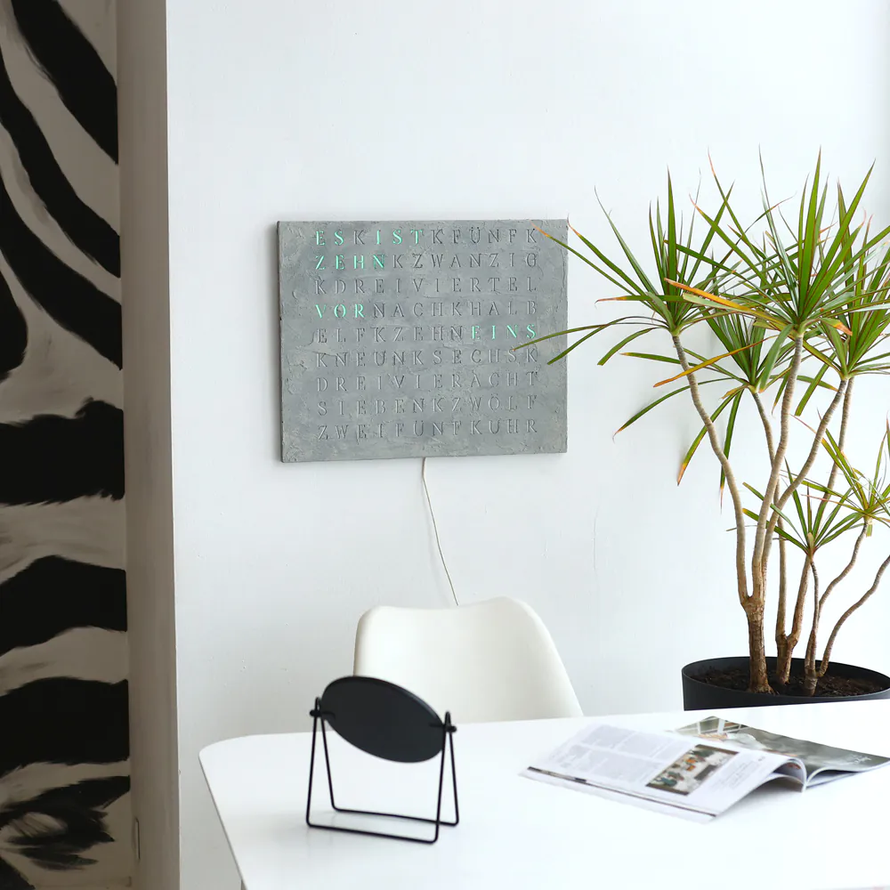 Wordclock Jupiter Beton