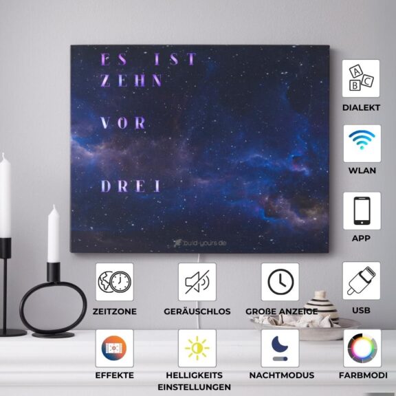 Wordclock Jupiter Beyond Space