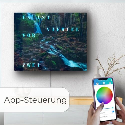 Wordclock Jupiter Dark Forest