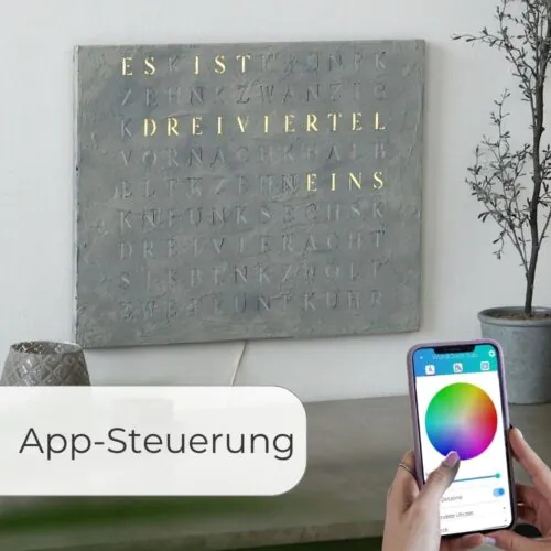 Wordclock Jupiter Beton