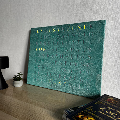 Wordclock Jupiter Verdigris