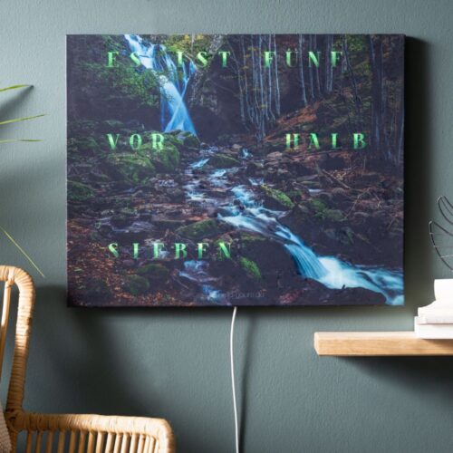 Wordclock Jupiter Dark Forest