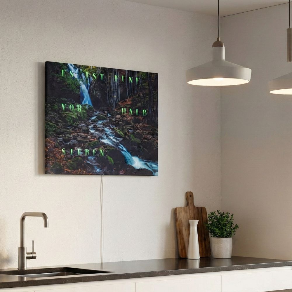 Wordclock Jupiter Dark Forest