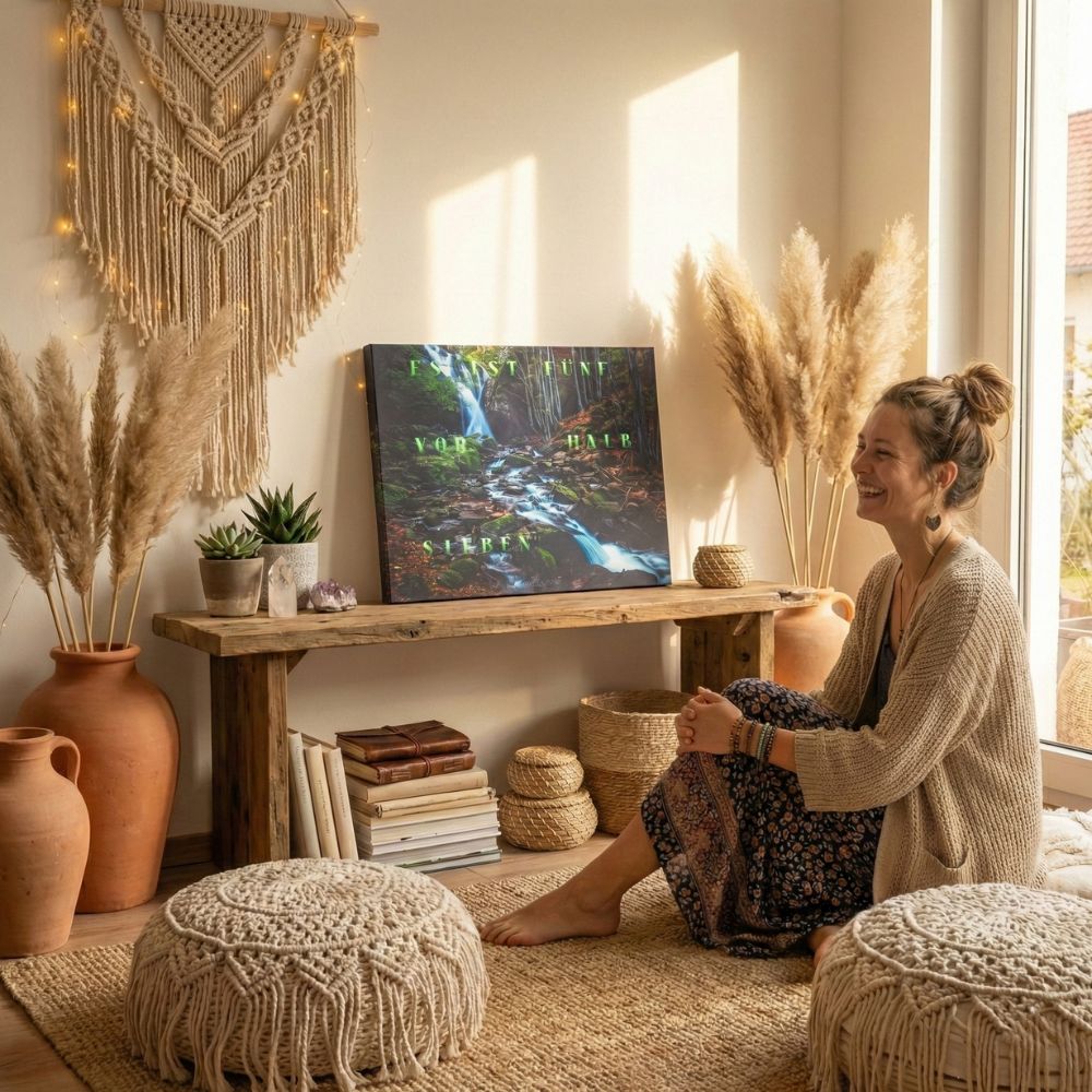 Wordclock Jupiter Dark Forest