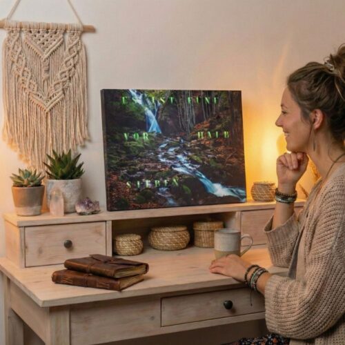 Wordclock Jupiter Dark Forest