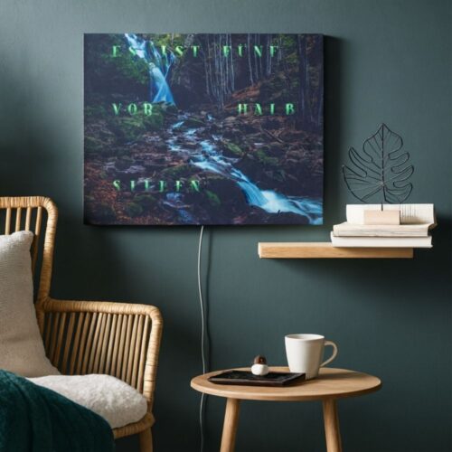 Wordclock Jupiter Dark Forest