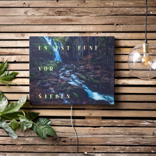 Wordclock Jupiter Dark Forest