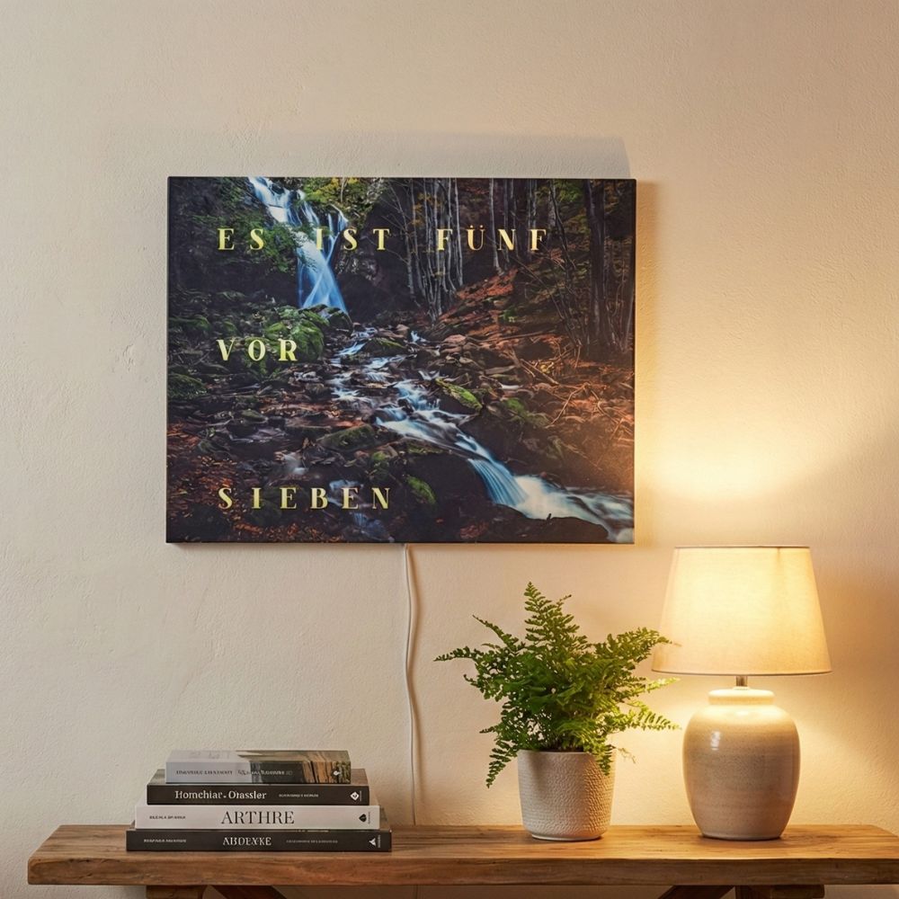 Wordclock Jupiter Dark Forest