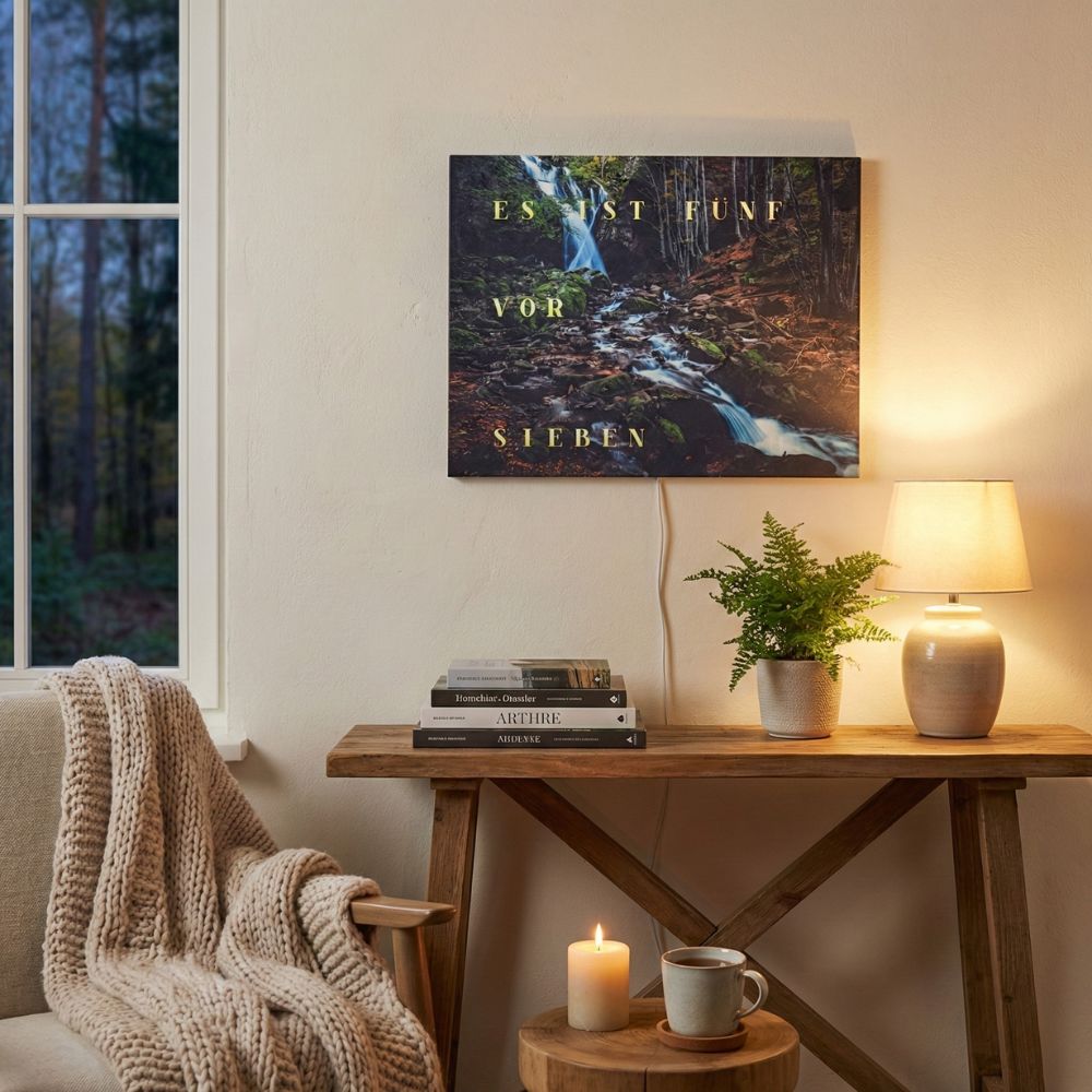 Wordclock Jupiter Dark Forest