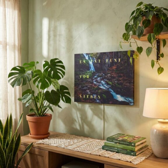 Wordclock Jupiter Dark Forest