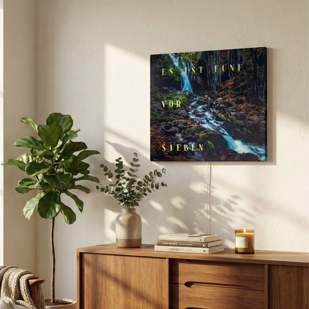 Wordclock Jupiter Dark Forest