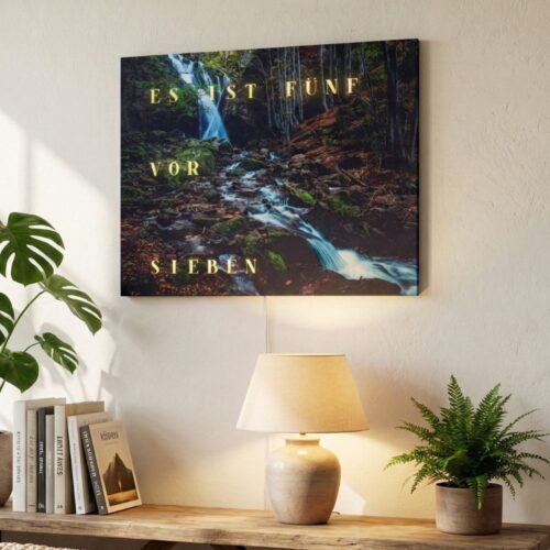 Wordclock Jupiter Dark Forest