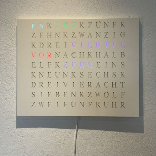 Wordclock Jupiter Individual