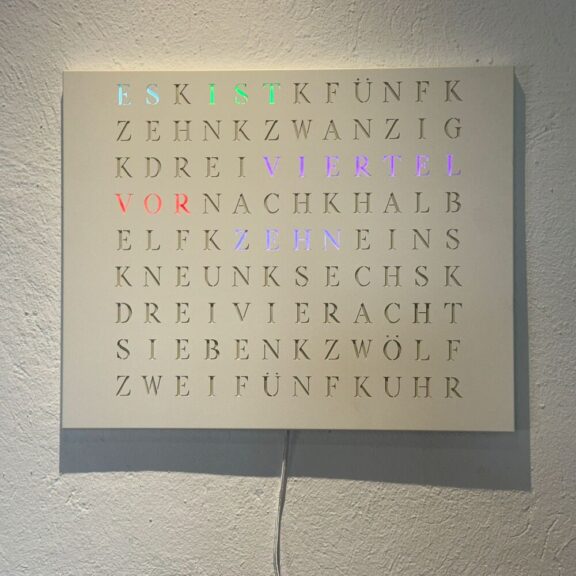 Wordclock Jupiter Individual
